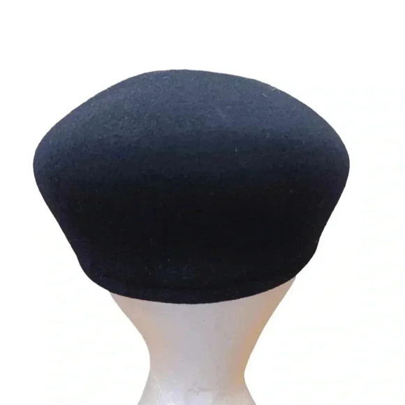 💥HOST PICK💥Brooks Stetson Newsboy Cap Size 7 Black Wool Made England Vintage - Picture 3 of 6